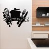 Metal Sign Metal Kitchen Wall Art Let's Eat Sign for Home Kitchen