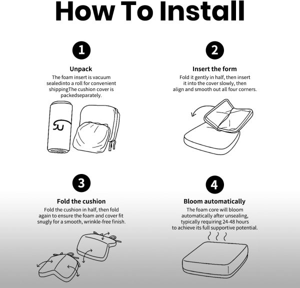 for Dining & Kitchen Chairs 2'' Thick High-Density Foam with Gel-Infused Non-Slip