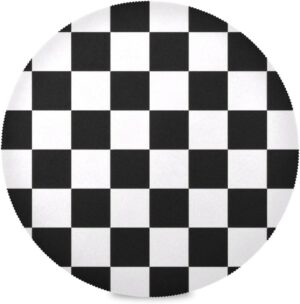 Round Placemats Set of 6 Washable Table Mats Non-Slip Heat Resistant Place