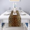 Table Runner Brown Cheetah Decor Runners Western Kitchen Table Decorations Farmhouse Country