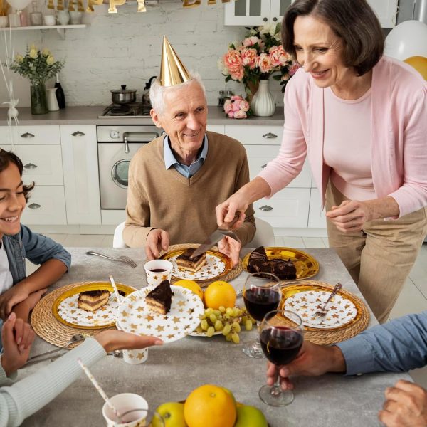 Set of 4 13.8" Natural Water Hyacinth Round Rattan Placemats with Wooden