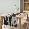 Print Table Runner Cotton Linen Rustic Cottage Country Farm Animal Fur Skin