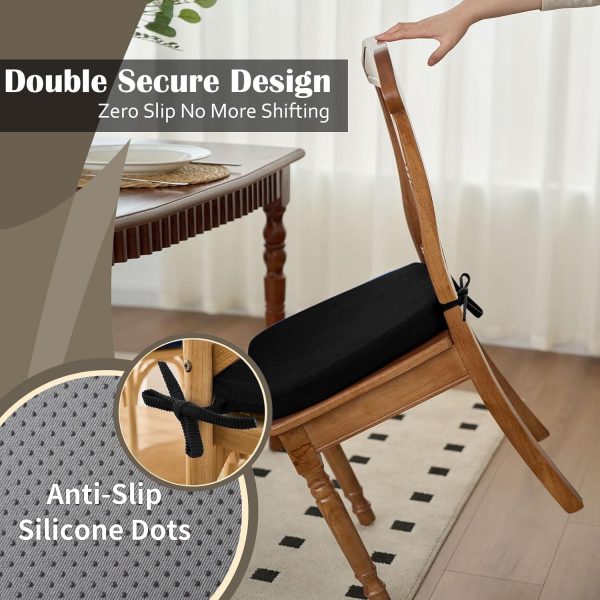 for Dining & Kitchen Chairs 2'' Thick High-Density Foam with Gel-Infused Non-Slip