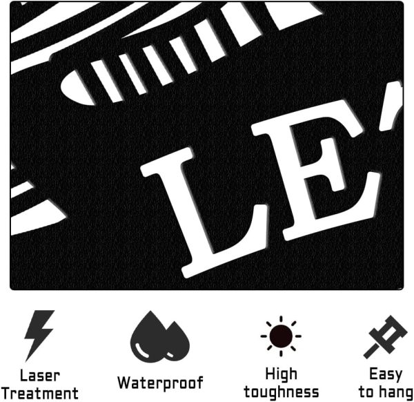 Metal Sign Metal Kitchen Wall Art Let's Eat Sign for Home Kitchen