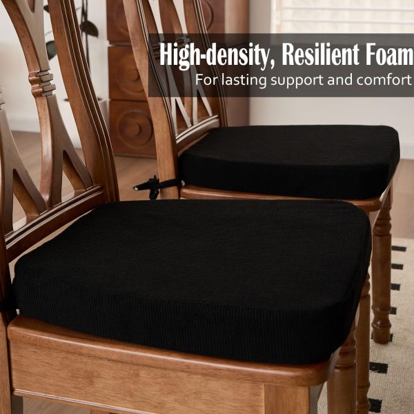for Dining & Kitchen Chairs 2'' Thick High-Density Foam with Gel-Infused Non-Slip