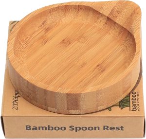 for Stove Top Bamboo Wood Holder for Kitchen Counter Perfect Larger Utensil