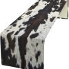Print Table Runner Cotton Linen Rustic Cottage Country Farm Animal Fur Skin