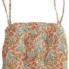 Farmhouse Floral Print Chair Cushions with Ties U-Shaped Soft Comfortable Chair Pads