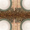 Table Runner Brown Cheetah Decor Runners Western Kitchen Table Decorations Farmhouse Country
