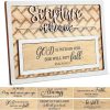 Decor Wooden Scripture of the Week with 7 Interchangeable Bible Verse Plates