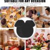Ears Silicone Coasters Non-Slip Black Coasters for Hot or Cold Drinks Beer