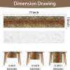 Table Runner Brown Cheetah Decor Runners Western Kitchen Table Decorations Farmhouse Country